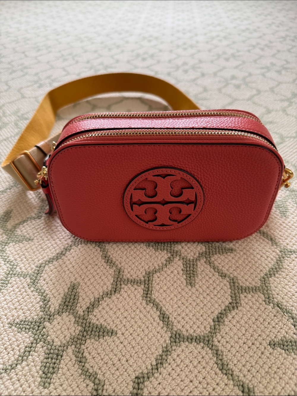 Tory Burch Mini Miller Crossbody Bag in Coral - Picture 4 of 9